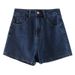 High-Waisted Korean Style Denim Shorts For Women Summer Loose Casual Slimming Petite Hot Pants_mkmklike.com