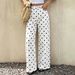 Women's Low Waisted Wide Leg Jeans Cross Border L1048 Floor Length Loose Fit Versatile Polka Dot Straight Leg Casual Pants_mkmklike.com