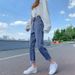 High-Waisted Adjustable Skinny Jeans For Women Trendy Korean Style Straight Leg Crop Pants Carrot Harem Pants For Summer_mkmklike.com