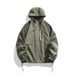 Workwear Men's Outerwear Trendy Brand Autumn New Loose Casual Color-Block Hooded Windbreaker Jacket For Men_mkmklike.com