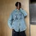 Loom European American Cross-Border Famous Painting Embroidery Denim Jacket For Men 2025 Spring And Autumn New Style Loose_mkmklike.com