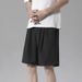 Men's Clothing Yellow Mud Denim Shorts Men's Ripped Drawstring Elastic Waist Mid Length Pants Casual Fashion Brand Loose Five Point Pants_mkmklike.com