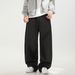 Men's Washed Distressed Denim Jeans Basic Versatile Straight Leg Loose Fit American Retro Style Trousers New Spring_mkmklike.com