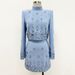 Women's Clothing celebrity fashion new heavy beaded diamond short top skirt suit two piece suit_mkmklike.com