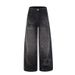 Retro Style Full Rhinestones Heavy Duty Wide Leg Jeans Loose Straight Leg Floor Length Pants For Men And Women Versatile_mkmklike.com