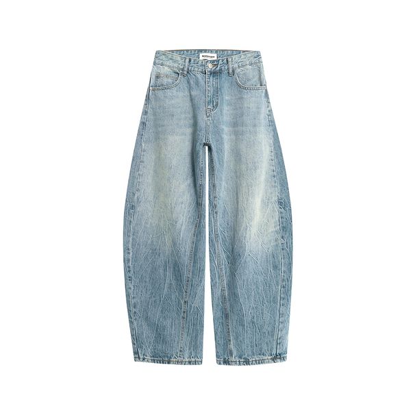 Lightning Bolt Rhinestone Denim Pants – 90s Grunge Reconstruction Wide-Leg Jeans With Deconstructed Stitching & Vintage Wash (Unisex, S-XL)_mkmklike.com