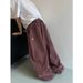 Men's Clothing High Street Trendy Brand Small Flame Embroidered Oversized Jeans For Men, American Retro Style, Washed, Loose, Floor Length_mkmklike.com