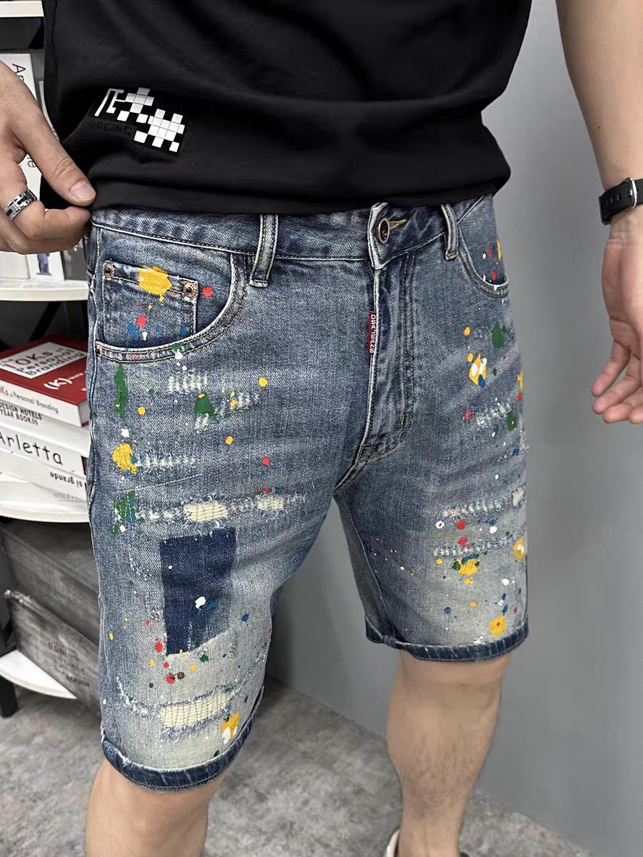Men's Clothing Summer Fashion Functional Straight Cargo Shorts For Men Design Trendy Brand Outdoor Sports Five Point Jeans Men's Wear_mkmklike.com