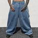 Men's Loose Fit Straight Leg Jeans - Vintage American Style Cleanfit Denim Pants With Unique Curve Design_mkmklike.com
