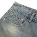 High Street Punk Heavy Washed Denim Flared Pants Men's Hippie Vibes Trendy Handmade Distressed Wide-Leg Trousers_mkmklike.com