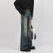 "Vintage Distressed Flared Jeans For Men - Relaxed Fit Retro Denim Pants With Artisan Washes & Subtle Bell Bottoms, 90s Inspired High Street Style"_mkmklike.com