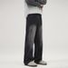 Men's Loose Straight Leg Jeans American Style Multi Pocket Trendy Retro Cleanfit Trousers_mkmklike.com