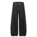 Pleated Wide-Leg Design Jeans Men's Street Fashion American Style Loose Casual Niche Dad Long Pants_mkmklike.com