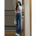 High-waisted Wide-leg Plus-size Jeans For Women 2022 New Spring And Autumn Versatile Slim-fit Long Pants With Slight_mkmklike.com