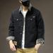 Winter Snow Fox Plush Denim Jacket Men's New Trendy Brand Fattened Plus Size Warm Fleece Jacket Men's Fat_mkmklike.com