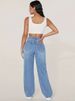 K Ladies' Fashionable Ripped Denim Pants_mkmklike.com