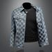 Loom 2025 Spring New Fashion Trend Korean Style Slim Fit European Denim Turn-Down Collar Jacket Men's Coat_mkmklike.com