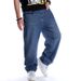 Suitable For All Seasons Hip Hop Jeans Men's Trendy Loose Embroidered Long Plus Size Street Dance Skateboard Pants_mkmklike.com