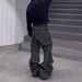 High Street Raw Denim Patchwork Jeans – Men’s Clean Fit Wide-Leg Trousers (Vintage Washed, Double Waistband, S-3XL, Retro Streetwear)_mkmklike.com