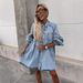 Women's Clothing Russian Women's Clothing New Spring And Summer Shirt Button Denim Long Sleeved Dress Loose_mkmklike.com