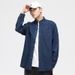 K Men's Denim Long Sleeved Shirt Cardigan Shirt Slim Fit Casual Jacket. No Accessories_mkmklike.com