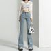 ELLE Black Jeans For Women, Spring And Autumn 2025 New High Waist Slim Fit Stretch Flared Pants_mkmklike.com