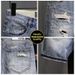 Vintage Washed Slim-Fit Denim Shorts – Light Blue With Cat Whiskers & Knee Rips (Sizes 28-36)_mkmklike.com