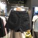 Women’s High-Waisted Distressed Denim Shorts – Frayed Hem & Button Details, Summer Casual Shorts In Black & More_mkmklike.com