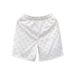 Men's American Style Denim Shorts Trendy Patterned Embroidered Print Loose Fit Elastic Waist Five Point Casual Style_mkmklike.com