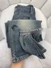 Starry Sky Pattern Wheat Ear Jeans For Women, Autumn And Winter Style, Plus Size, Pear-Shaped Body, High Waist,_mkmklike.com