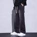 Men's Retro Style Lightweight Distressed Jeans High Street Washed Elastic Waist Straight Leg Wide Leg Long Pants Trendy Spring Autumn_mkmklike.com