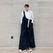 Pure Men's Casual Niche Design Dark Style Yamamoto Loose Overalls Trendy Wide-Leg Straight Long Pants_mkmklike.com