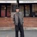 Black American Style Flight For Men, Cool And Handsome Tough Guy Coat, Oversized Three-Proof Stand Collar Baseball_mkmklike.com