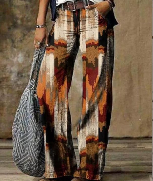 Women's Clothing plus size women's casual pants thin jeans wide leg pants long pants_mkmklike.com