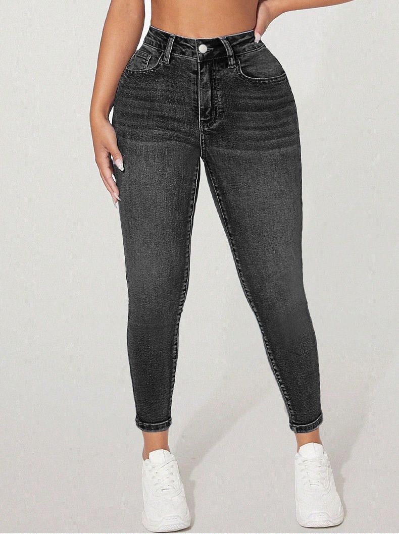 Cross-border European And American Hot-selling Foreign Trade Fashion Stylish Personalized Stretch Slim-fit Denim Women's_mkmklike.com