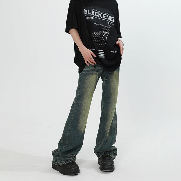 Nordmann High-End Feel Jeans For Men, Autumn And Winter Loose Straight Slimming Long Pants, High Street Trend American Style_mkmklike.com