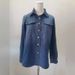 K Women's Retro Blue Denim Shirt_mkmklike.com