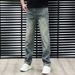 Men's Clothing Trendy All Over Print Loose Fitting Wide Leg Jeans Fashionable Comfortable Casual Straight Leg Pants American High Street Versatile_mkmklike.com