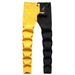 Men's Clothing Korean Style Trendy Patchwork Slim Fit Casual Men's Pants_mkmklike.com