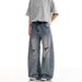 Men's Clothing Jeans For Men Spring And Summer New High Street Fashion Loose Straight Casual Trousers_mkmklike.com