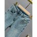 Women's High-Waisted Flared Jeans – Rhinestone Embellished Stretch Denim Pants (Vintage Blue, S-3XL)_mkmklike.com