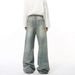 Men's Clothing Men's American Vintage Cleanfit Washed Jeans – Light Blue Relaxed Fit, Mid-Rise (XS-XL)_mkmklike.com