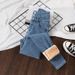 ELLE Fashion High Waist Stretch Jeans For Women, Fleece Lined, 2025 Autumn Winter New Slim Fit Pencil Versatile Long Pants_mkmklike.com