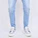 Men's Slim Fit Stretch Denim Jeans Light Blue Skinny Midweight Polyester Jeans Simple Design Mid Waist_mkmklike.com