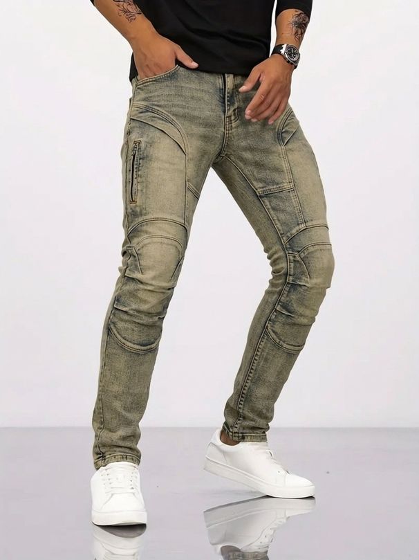 Men's Stretch Motorcycle Jeans Carefully Selected Goods Kevlar Tear Resistant Cycling Pants Foreign Trade Goods_mkmklike.com