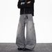 American Style Slim Fit Jeans For Men - Hip Hop Streetwear Casual Denim Pants (Gray, S-3XL)_mkmklike.com