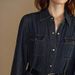 K Women's Fashion Denim Long Sleeved Breasted Waist Cinched Dress. No Belt Or Other Accessories._mkmklike.com