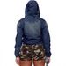 Women’s Asymmetrical Denim Jacket – Oversized Hooded Biker Coat With V-Neck (S-3XL, Dark Blue/Light Blue/Red/Black)_mkmklike.com