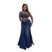 Women's Clothing New Fashion Sexy Tube Top Waist Denim Long Skirt Suit_mkmklike.com