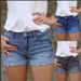 K Stretch Slim Fit Ripped Tassel Denim Shorts For Women_mkmklike.com